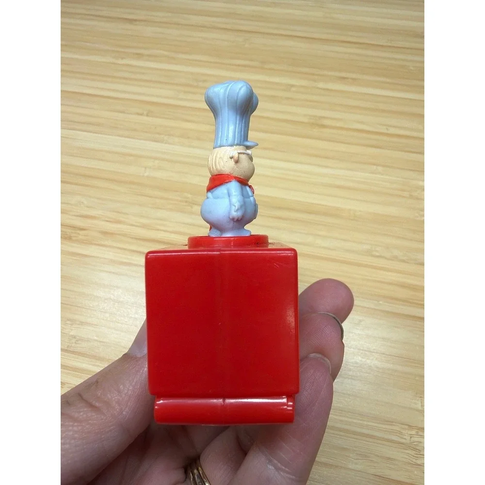 Vintage Conjunction Junction Train Chef Subway Promo Push Toy Works